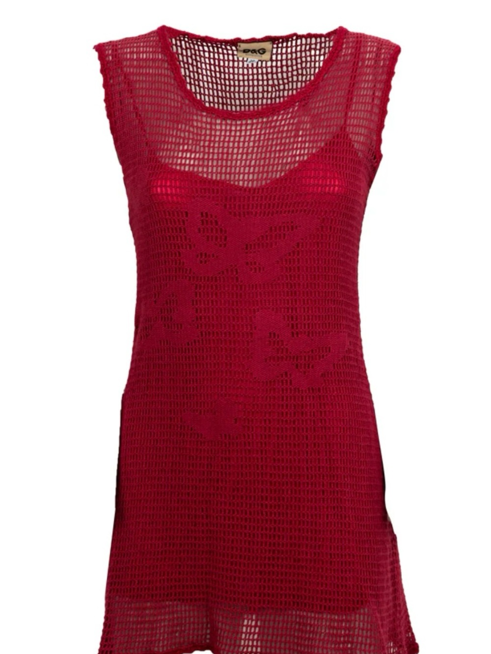 Dolce & Gabbana 90s Crochet Mini Dress with Butterflies
